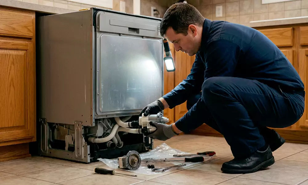 Dishwasher Pump Replacement in Lynn, MA