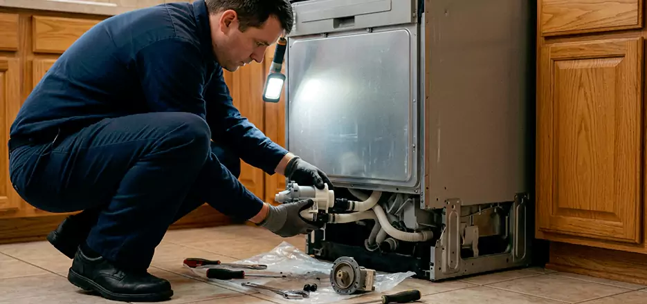 Dishwasher Drain Hose Repair in Lynn