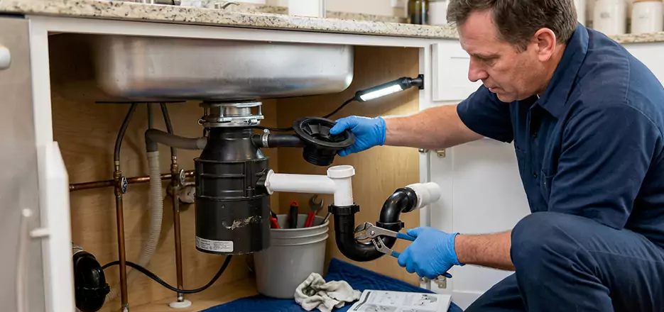Garbage Disposal Splash Guard and Trap Installation in Lynn