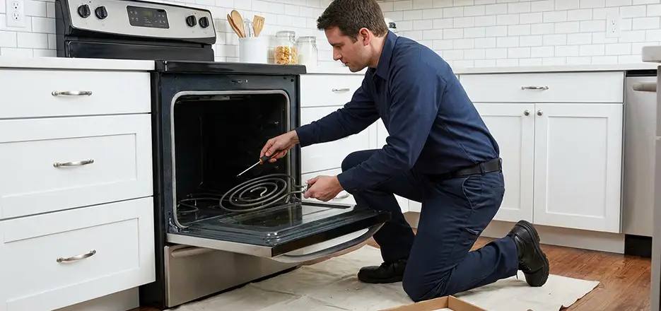 Oven Lower Heating Element Replacement in Lynn