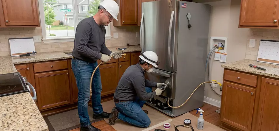 Propane Refrigerator Installation in Lynn